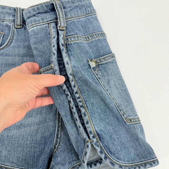 Anthropologie Pilcro High Rise Track Short Shape Jean Shorts Size 31 - Picture 5 of 15